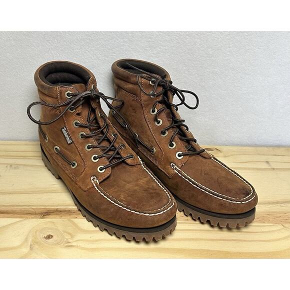 Timberland Other - Men's Brown Leather Moc Toe Hiking Boots